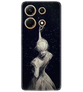Infınix Note 30 Kılıf Resimli Desenli Baskılı Silikon Star Woman 1332