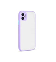 Pilelistore   iPhone 12 Kılıf Montreal Silikon Kapak - Mor