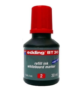 Edding BT30 Whiteboard Marker Ink Yazı Tahtası Kalemi Mürekkebi 30 ml. KIRMIZI 