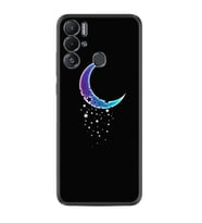 Tecno Pova Neo Kılıf Resimli Desenli Silikon Platinium Series Moon Star 1851