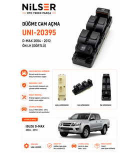 Isuzu D-Max Cam Düğme Ön Sol 2004-2012 Dörtlü