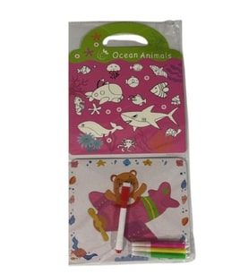 Ocean Animals Puzzle Boyama Seti No:El-4