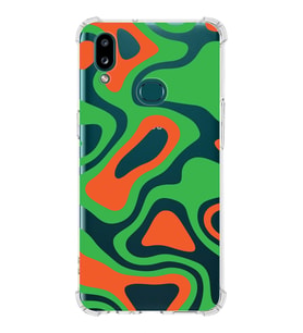 Samsung Galaxy A10s  Köşe Korumalı Antişok Kapak Renkli Desen Tasarımlı Şeffaf Silikon Kılıf