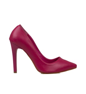 Trend Adımlar Fuşya Kadın İnce Topuklu Sivri Burun Stiletto