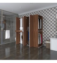 Kenzlife çamaşır-kurutma makinesi dolabı ve giysi dolabı çekmeceli eşari sağ cvz 187*160*60  banyo (Beyaz)