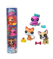 Littlest Pet Shop Minişler 3’lü Figür Seti S4 Kedi-Ahtapot-Boston Terrier Köpek
