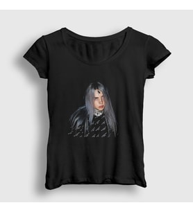 Presmono Kadın Siyah Spider V2 Billie Eilish T-Shirt 155002tt
