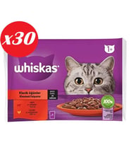 Whiskas Pouch Sos Sığır.Tav Yetiş Kedi Kon. 4x85gr Set 30'lu