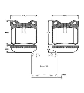 BOSCH 0986TB2176 Arka Fren Balatasi 425130 425266