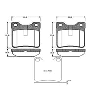 BOSCH 0986TB2176 Arka Fren Balatasi 425130 425266