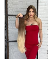 Luxury Düz Bağlamalı AtKuyruğu Ombreli
