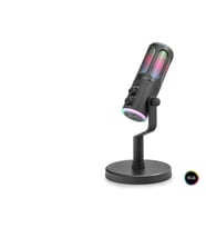 Profesyonel Gaming Rgb Mikrofon Dsp Gürültü Engelleme Reverb Echo Destekli Type-C - Siyah SU8