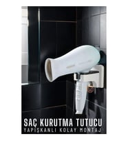 TransForMacion Saç Kurutma Makinesi Tutucu Pratik Yapışma 720042
