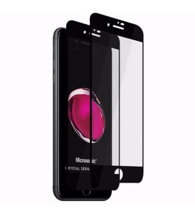 Microsonic Apple iPhone SE 2020 Crystal Seramik Nano Ekran Koruyucu Siyah (2 Adet)
