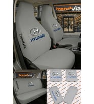 Hyundai Logolu Oto Koltuk Kılıfı Ön Arka Set – Penye Likralı Universal Koltuk Koruyucu Servis Kılıfı