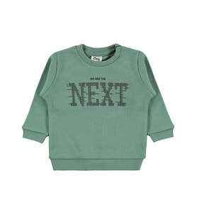 Civil Baby Next Baskılı 6-18 Ay Sweatshirt - Haki