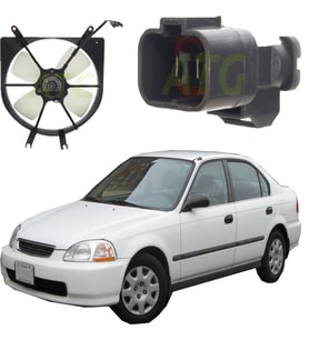 HONDA CİVİC RADYATÖR FAN MOTORU 1992--1999