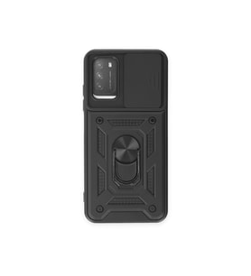 Çınarcık Dev Xiaomi Pocophone M3 Kılıf Pars Lens Yüzüklü Silikon - Gold
