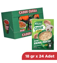 Knorr Çabuk Çorba Kıtırlı Kremalı Mantar 19 gr x 24 Adet