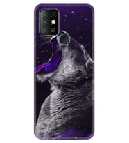 INFINIX Hot 8 9 10 11S Hot 10 Play 10T Kılıf Desemli Silikon Purple Leopar 1750
