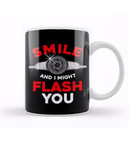 Funny Photography Smile And I Might Flash You Kupa Bardak Porselen