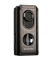 Quantoro 3 Torch Pürmüz V-Cut Fırçalı Nikel Metal Puro Çakmağı
