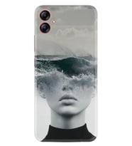 Samsung Galaxy A04E Kılıf Resimli Desenli Baskılı Silikon Mistic Woman 1361