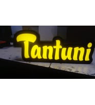 Tantuni Yazılı Tabela 3D Led Neon Etkili Işıklı Tabela 30X45 CM Tek Taraflı