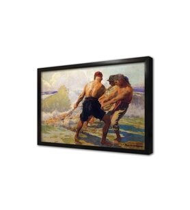 Fishermen Çerçeveli Mdf Tablo
