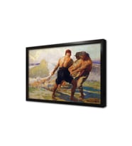 Fishermen Çerçeveli Mdf Tablo