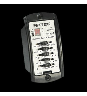 Artec ETN4 4 Bantlı Akustik Gitar Preamp ve Equalizer Sistemi (Aksesuar)  Dahili LCD Ekranlı Akort Cihazı (Tuner), Piezo Manyetik ve Net Ses Aktarımı