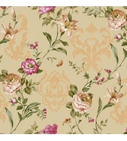 Adawall Seven Çiçek Açan Gül Damask Desenli 7803-4