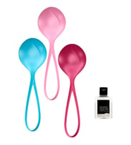 Satisfyer Strengthening Balls Yumuşak Silikon 3 Adet Kegel Egzersiz Top Seti+Jel