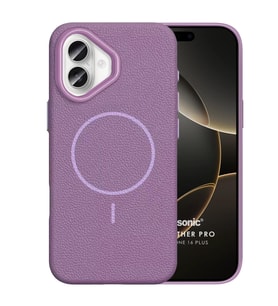 Microsonic Apple iPhone 16 Plus Kılıf MagLeather Pro Lila (Lila)