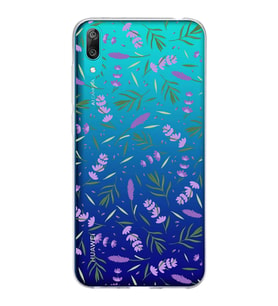 PrintiFy Huawei Y7 Pro 2019 ile Uyumlu 1mm Slim Fit Water Color 3 Baskılı Şeffaf  Kılıf