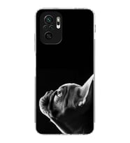 PrintiFy Xiaomi Redmi Note 10S ile Uyumlu Köpek 1 Kamera Korumalı Şeffaf Kılıf