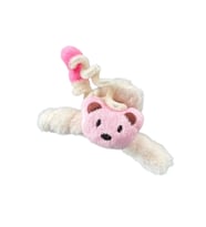 Caş Dekorasyon Krem Renk Ayıcıklı Peluş Mandal Toka (Krem)