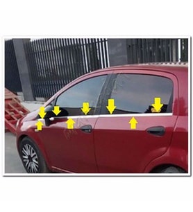 PUNTO CAM ÇİTASI KROM 6 PARÇA 2006 2007 2008 2009 2010 2011 2012 2013 2014 2015 2016 2017 2018 2019