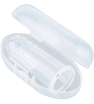 1 Paket Kullanışlı Bebek Parmak Diş Fırçası Yumuşak Silikon Bebek Eğitim Diş Fırçası Saklama Kutulu Diş Fırçası Bebek Diş Temizleme Masajı Ağız Bakımı (Beyaz)