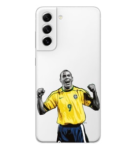 Samsung Galaxy S22 Uyumlu Ronaldo Nazario Futbol Tasarımlı Şeffaf Telefon Kılıfı