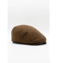 Erkek Kasket Balıksırtı Flat Cap Termal Yün Şapka-Bakır