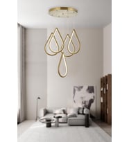 Eray Aydınlatma 4011-5 Y Eskitme Led Avize (Eskitme Altın)