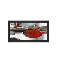 Soyut Şekiller Motifli Kanvas Tablo 50 x 70 cm Siyah Çerçeve