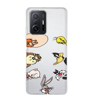 Xiaomi Mi 11T - 11T Pro Uyumlu Bugs Bunny Tüm Karakterler Tasarımlı Şeffaf Telefon Kılıfı