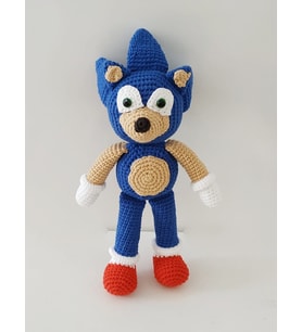 Sonic Amigurumi Organik Oyuncak