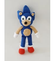 Sonic Amigurumi Organik Oyuncak