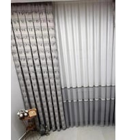 NİVEMESHOME FJ614617 V-60001 ARVEN GRİ 1/3 PİLELİ FON PERDE APM