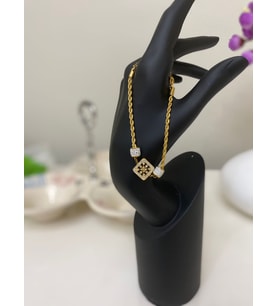 ELİK BAGET GOLD TAŞLI BİLEKLİK