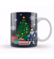 Vegeta Around The Christmas Tree Kupa Bardak Porselen
