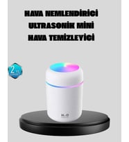 Taşınabilir USB Mini Nemlendirici – LED Aydınlatmalı, Çift Püskürtme Modu